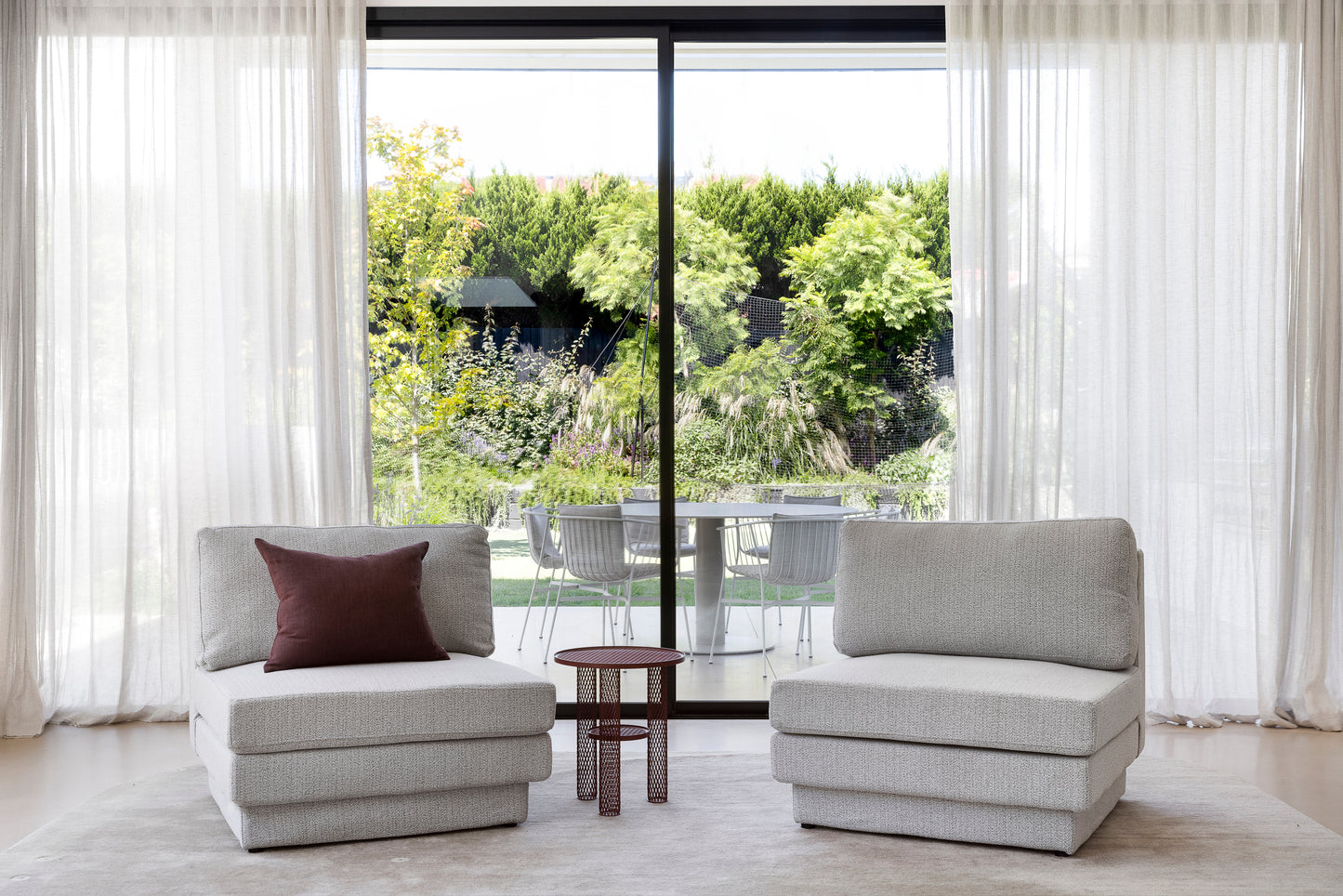 Clume Occasional Chair in Salt And Pepper Boucle