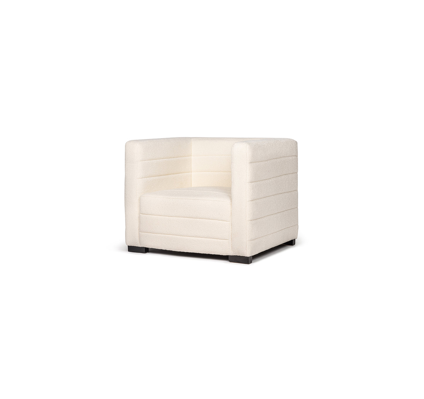 Club Occasional Chair in Snowflake Boucle