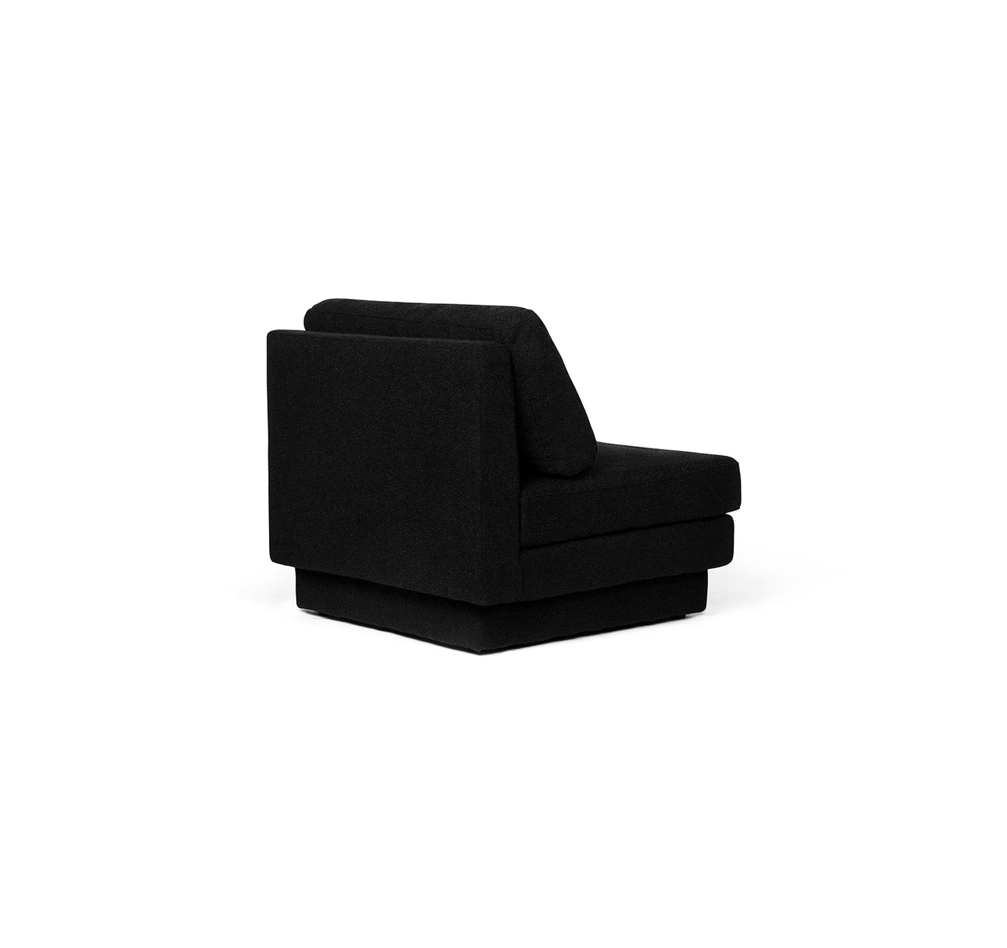 Clume Occasional Chair in Midnight Black Boucle