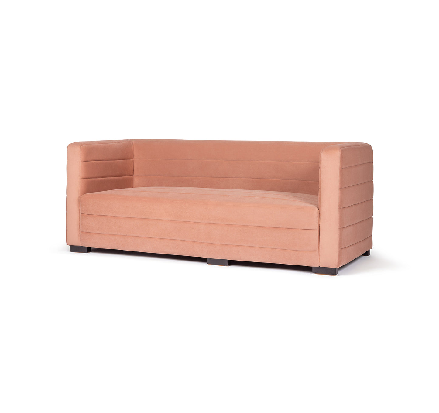 Club Sofa in Blushing Camel Suede
