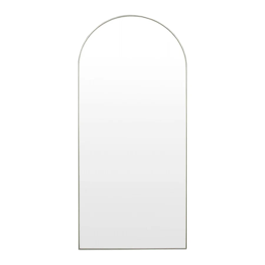 Fine Edge Arch Wall Mirror Silver
