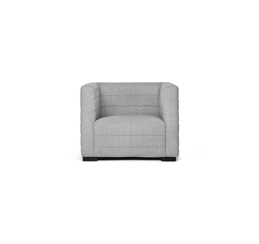 Club Occasional Chair in Salt and Pepper Boucle