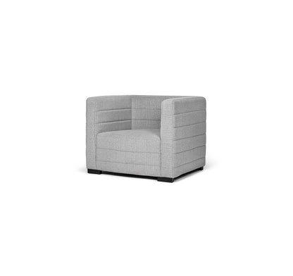 Club Occasional Chair in Salt and Pepper Boucle