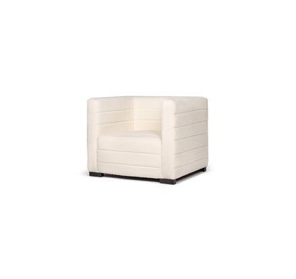 Club Occasional Chair in Snowflake Boucle