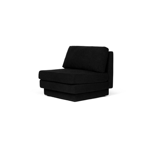 Clume Occasional Chair in Midnight Black Boucle