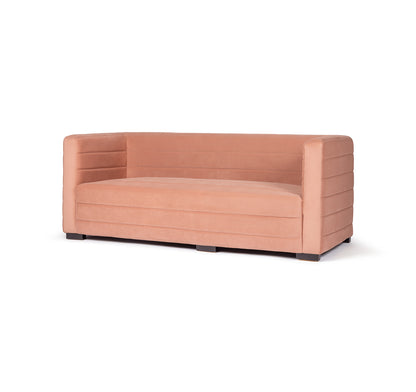 Club Sofa in Blushing Camel Suede