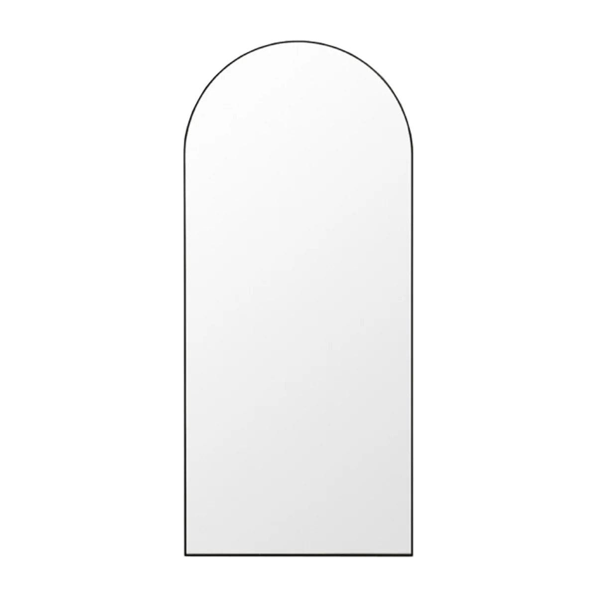 Fine Edge Arch Wall Mirror Black