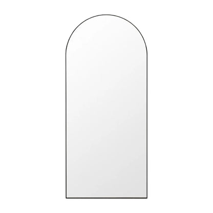Fine Edge Arch Wall Mirror Black