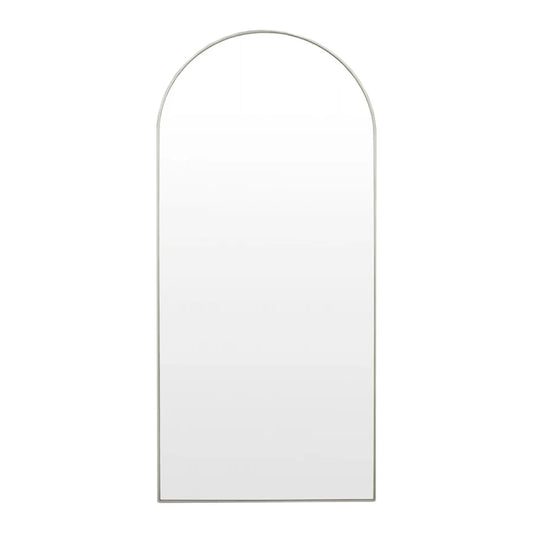 Fine Edge Arch Wall Mirror Silver