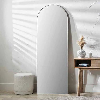 Fine Edge Arch Wall Mirror Silver